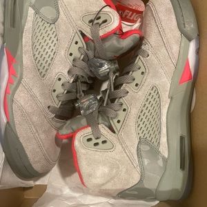 Jordan 5 Bape camo. Stucco suede brand new in box deadstock.